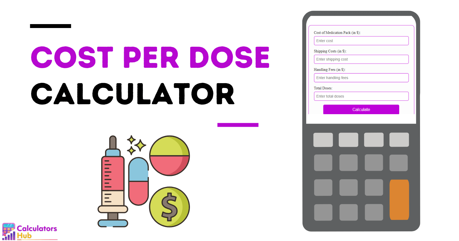 Cost Per Dose Calculator