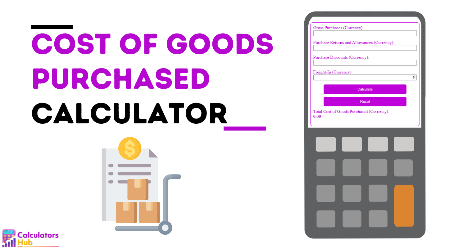 Cost of Goods Purchased Calculator