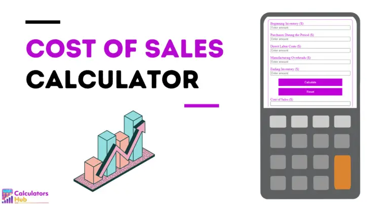 Calculateur du coût des ventes