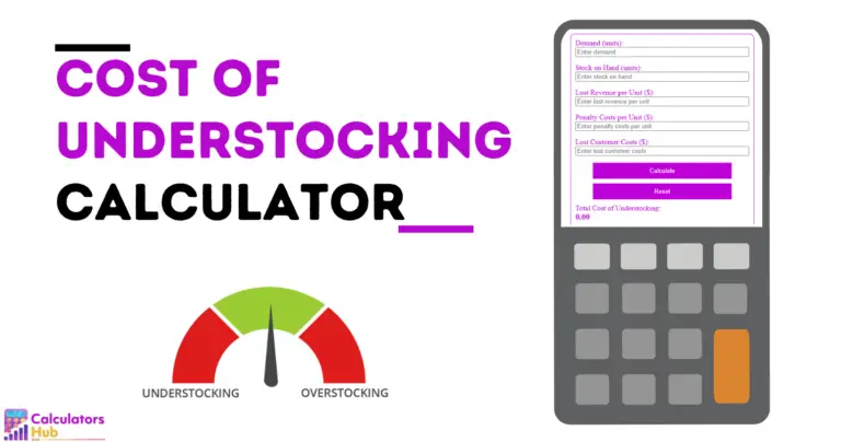 Calculateur du coût du sous-stockage