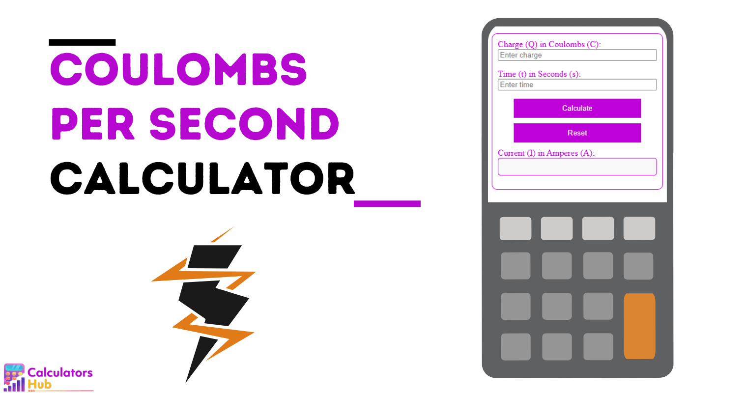 Calculateur de Coulombs par seconde