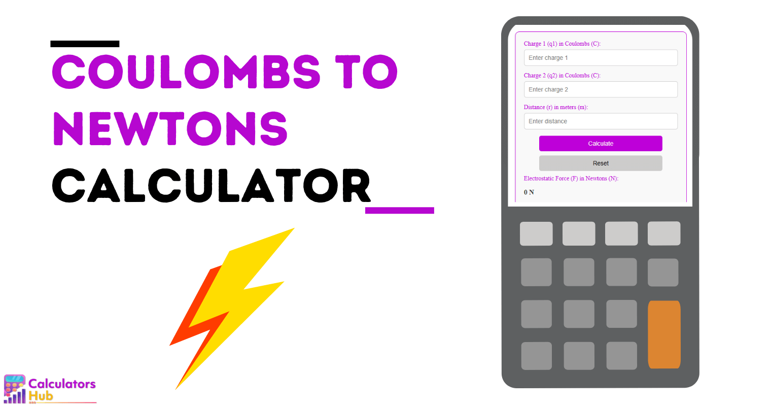 Calculatrice de Coulombs en Newtons