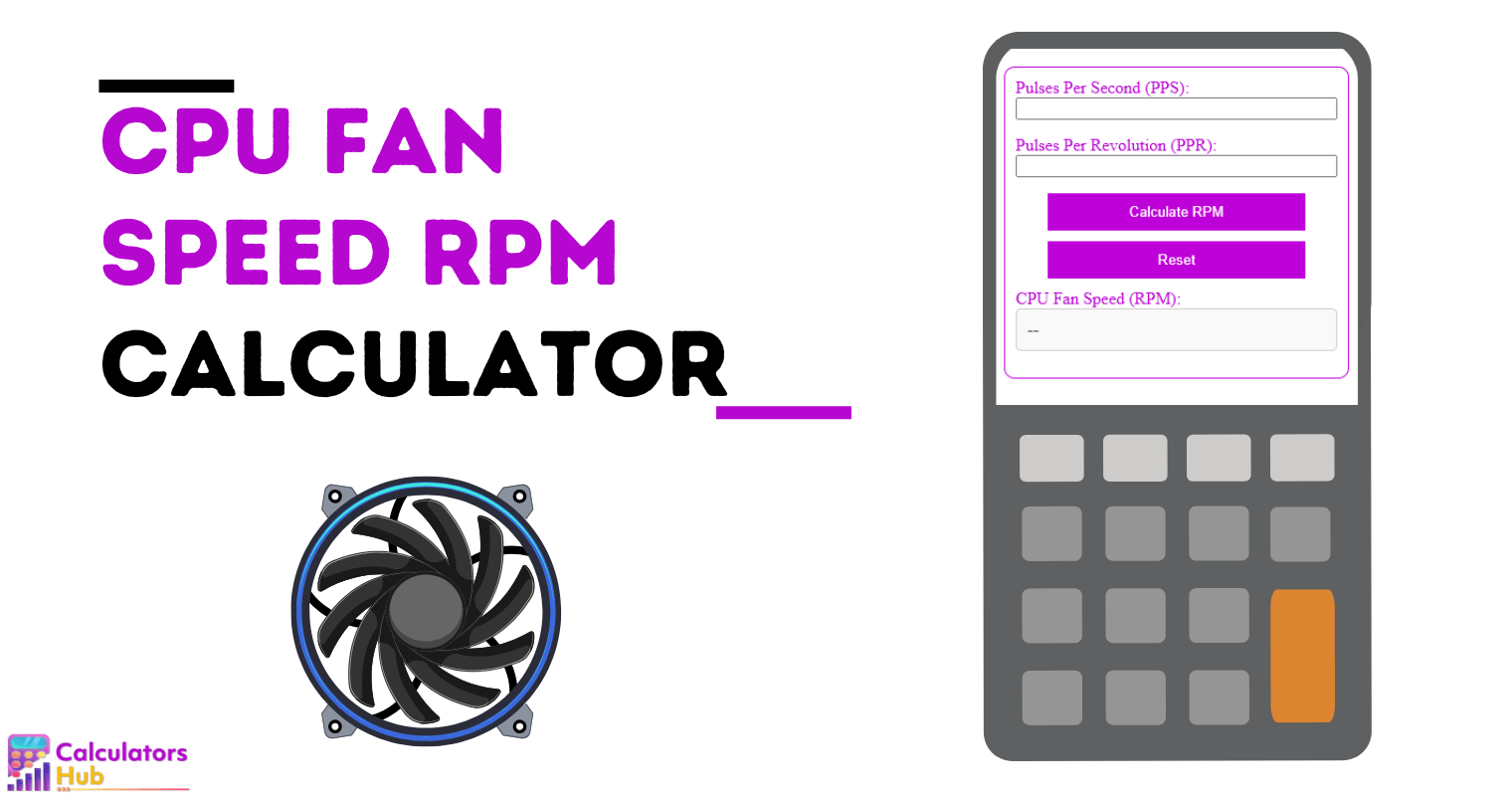 Cpu Fan Speed Rpm Calculator