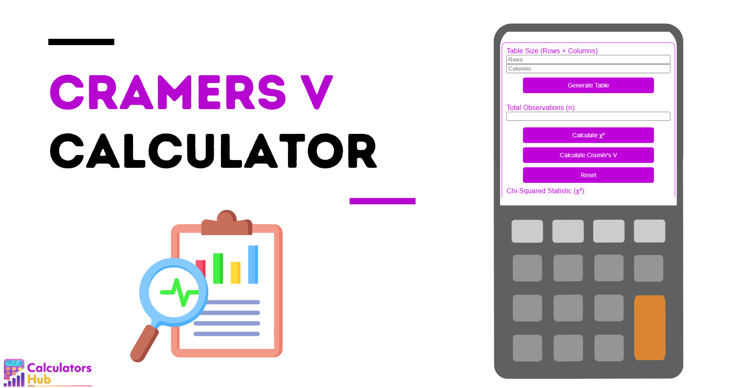 Cramers V Calculator