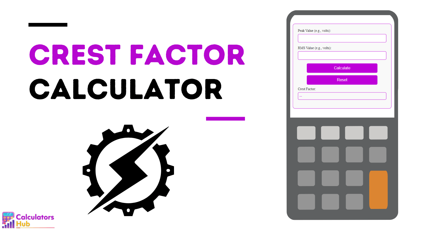 Calculateur de facteur de crête