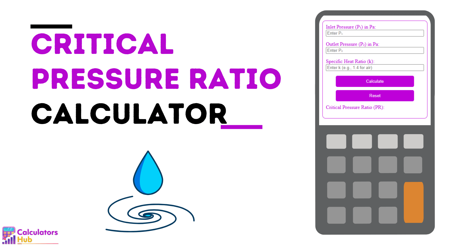 Calculadora de Razão de Pressão Crítica