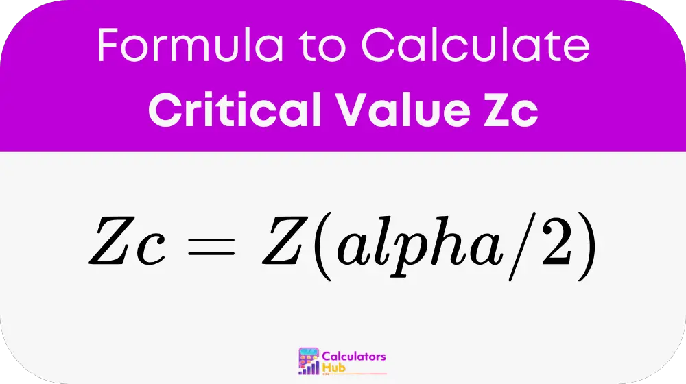 Critical Value Zc