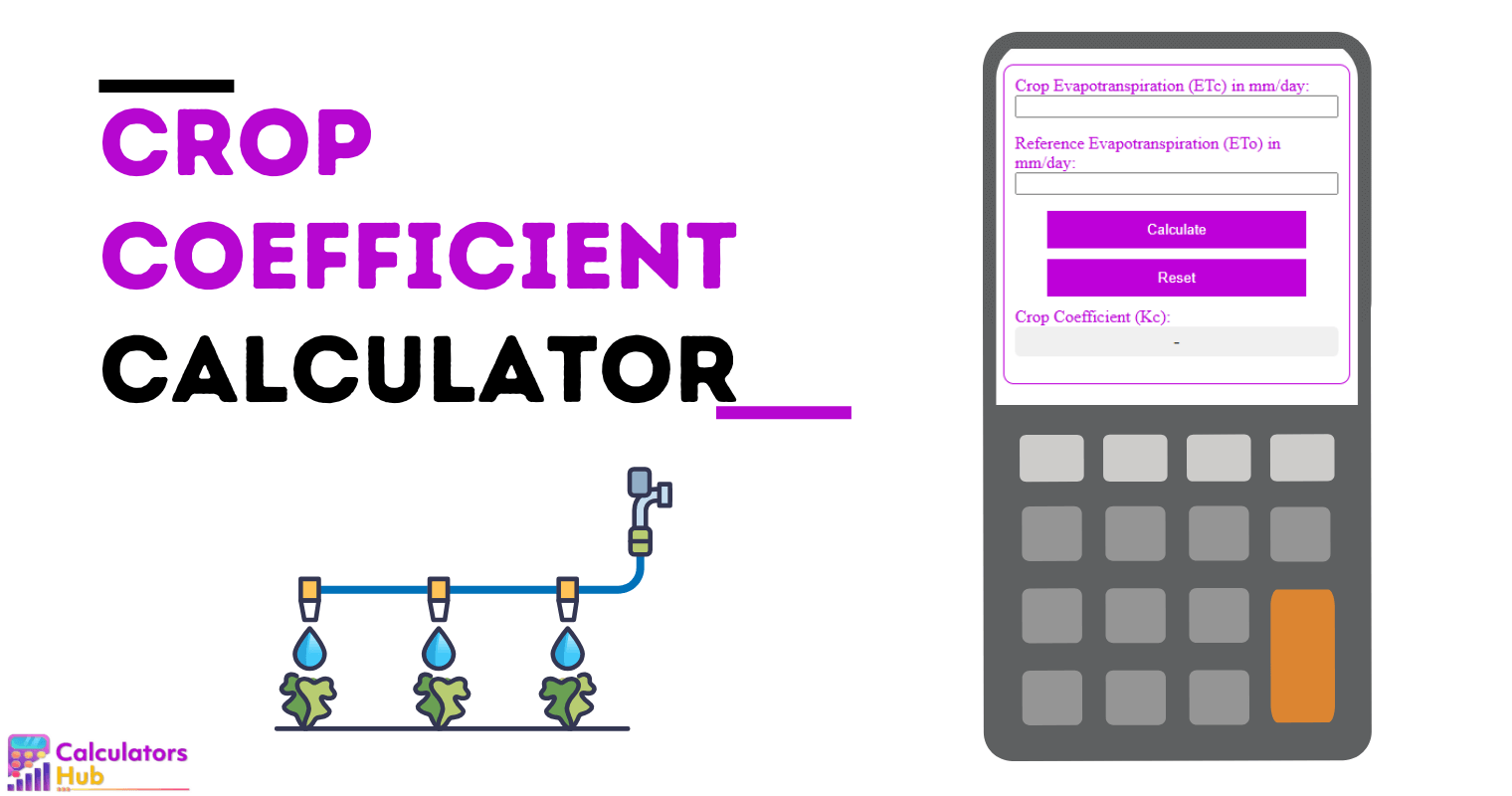 Crop Coefficient Calculator