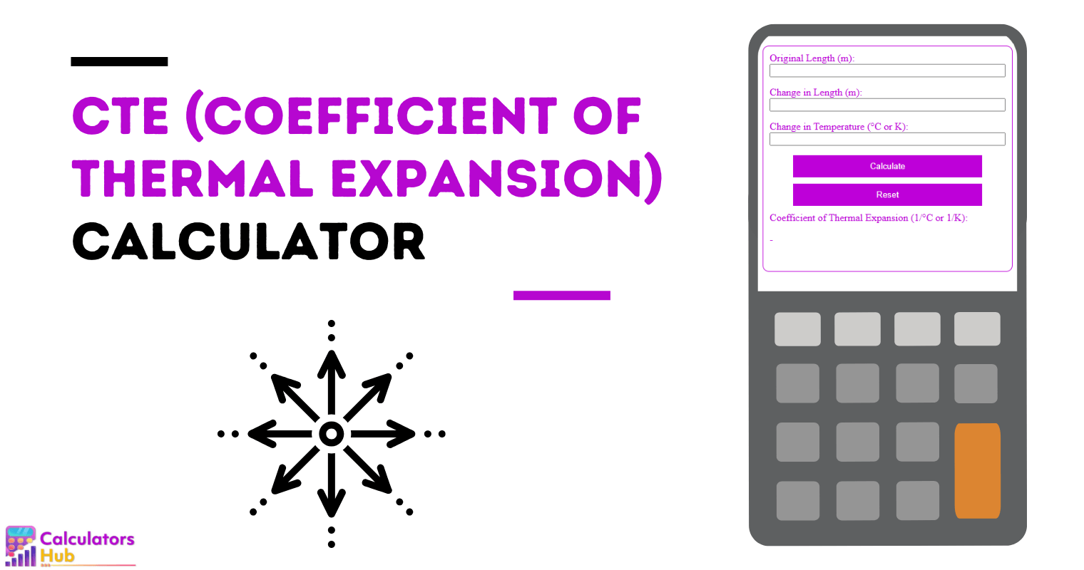 CTE (Coefficient of Thermal Expansion) Calculator