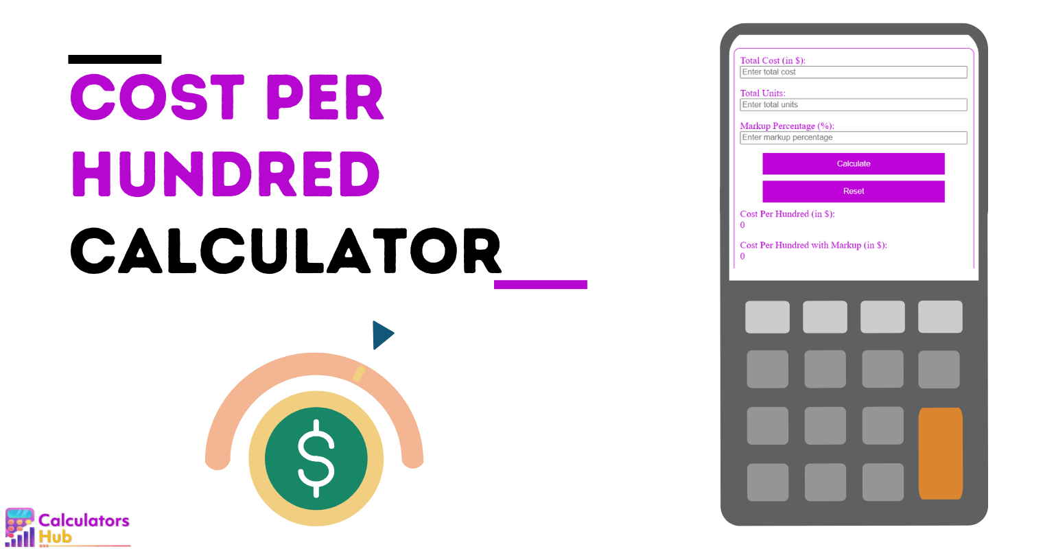 Cost Per Hundred Calculator
