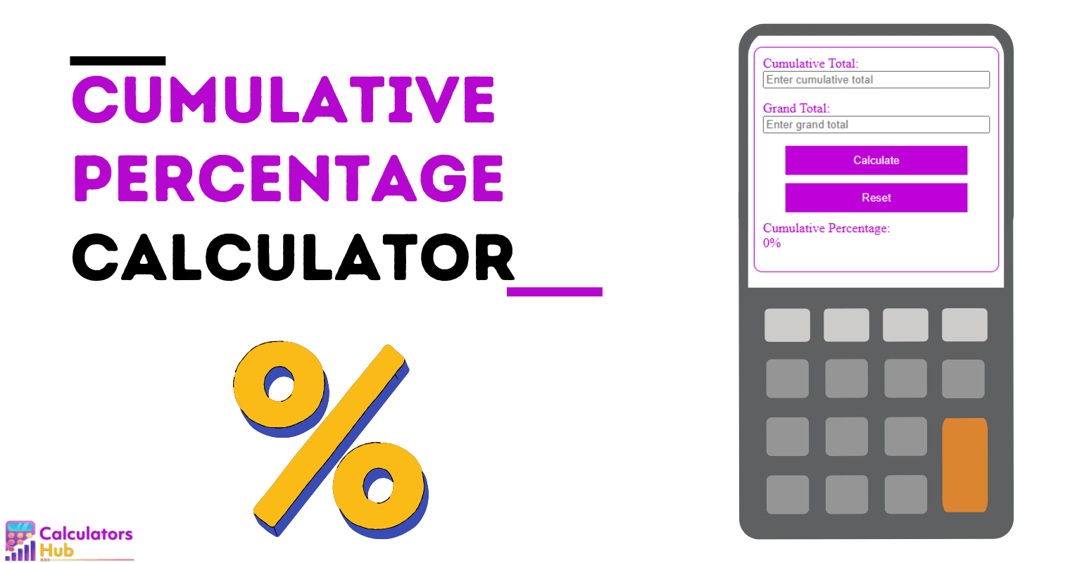 Cumulative Percentage Calculator