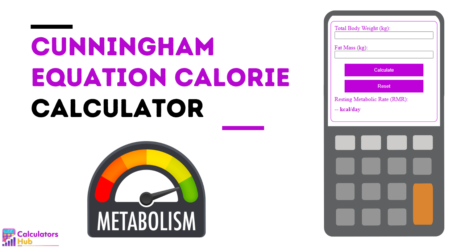 Cunningham Equation Calorie Calculator