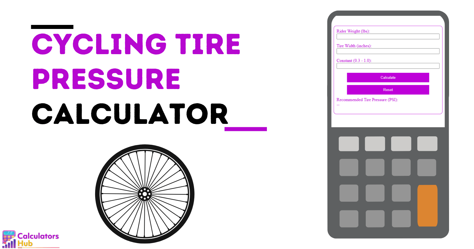 Cycling Tire Pressure Calculator