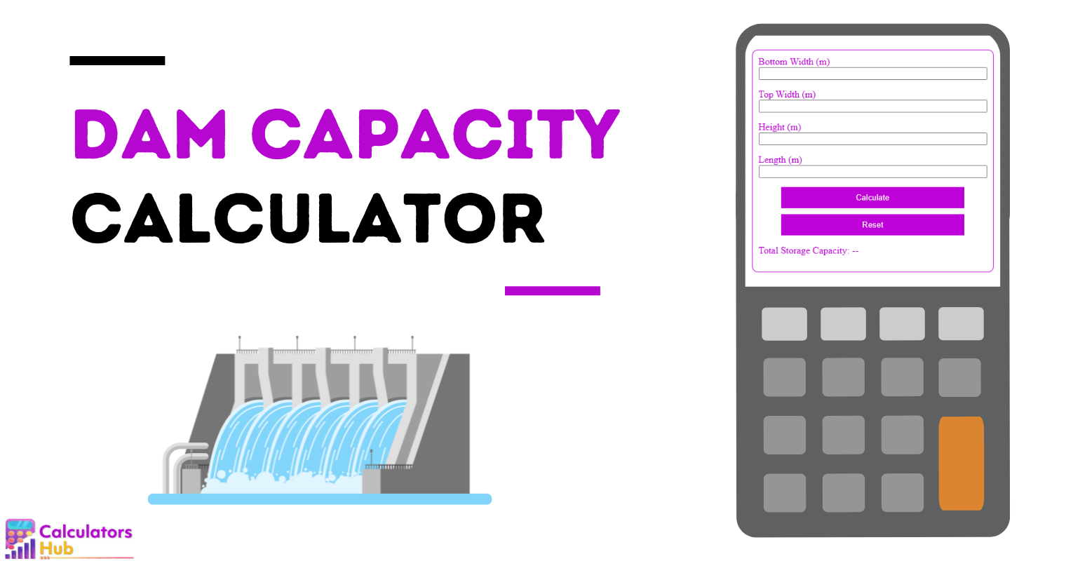 Calculadora de capacidad de presa