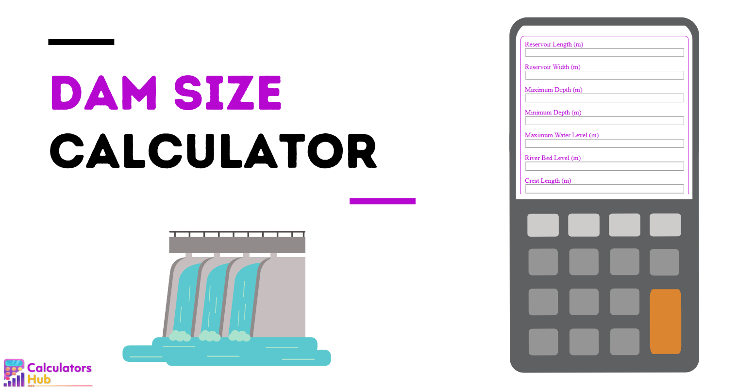 Calculadora del tamaño de la presa