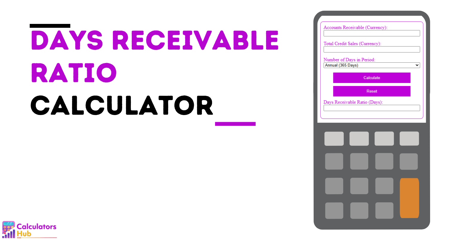 Days Receivable Ratio Calculator