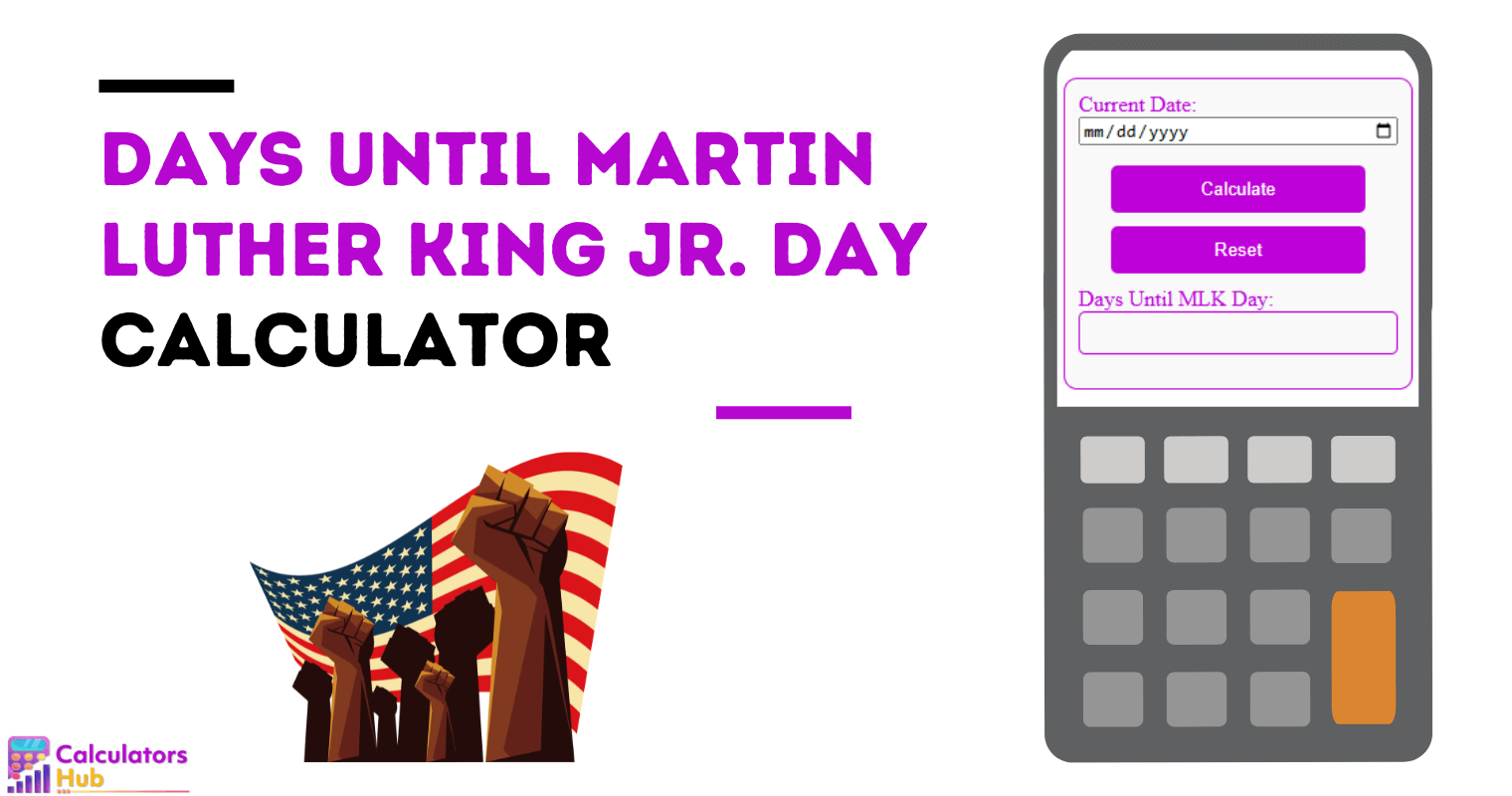 Days Until Martin Luther King Jr. Day Calculator