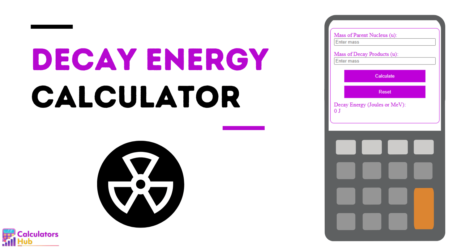 Decay Energy Calculator