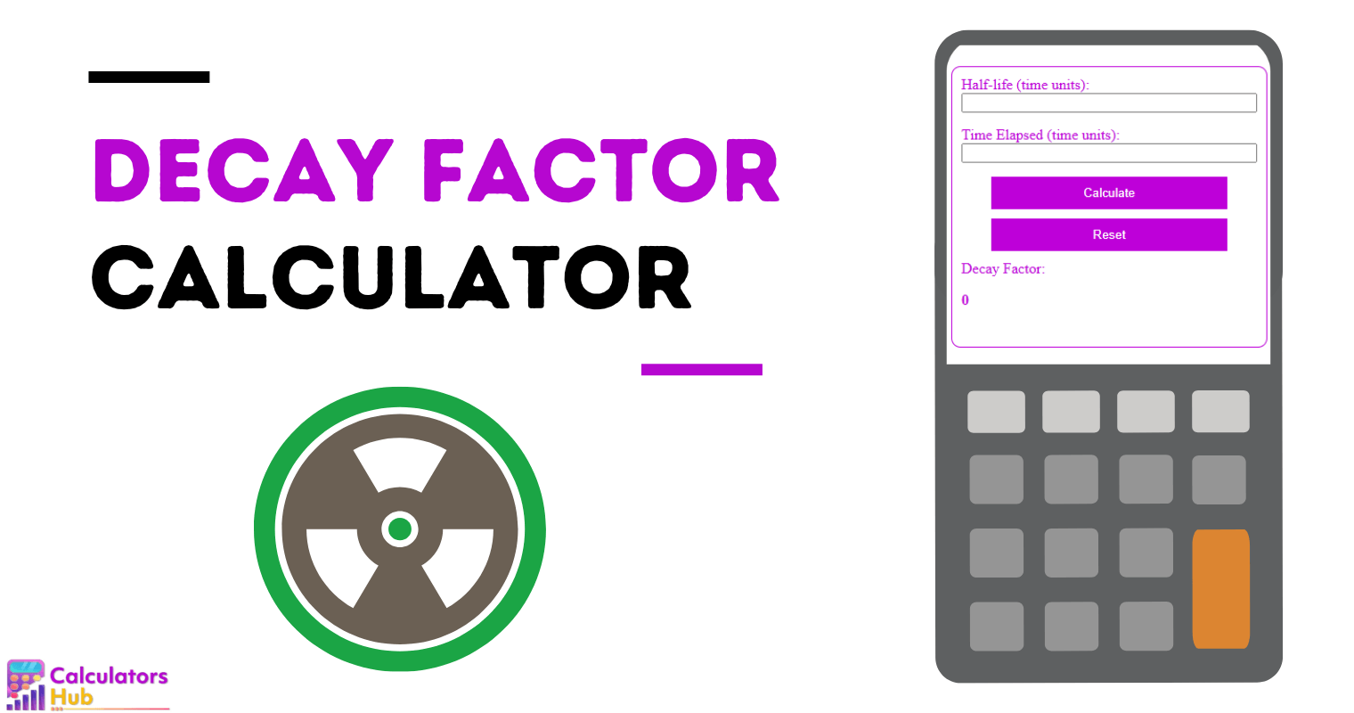 Calculateur de facteur de désintégration