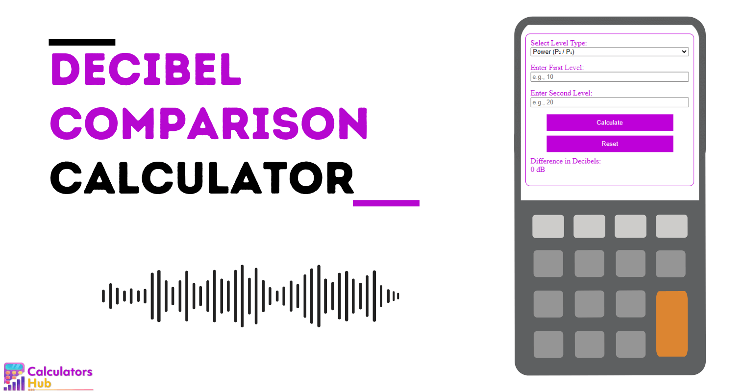 Calculateur de comparaison de décibels