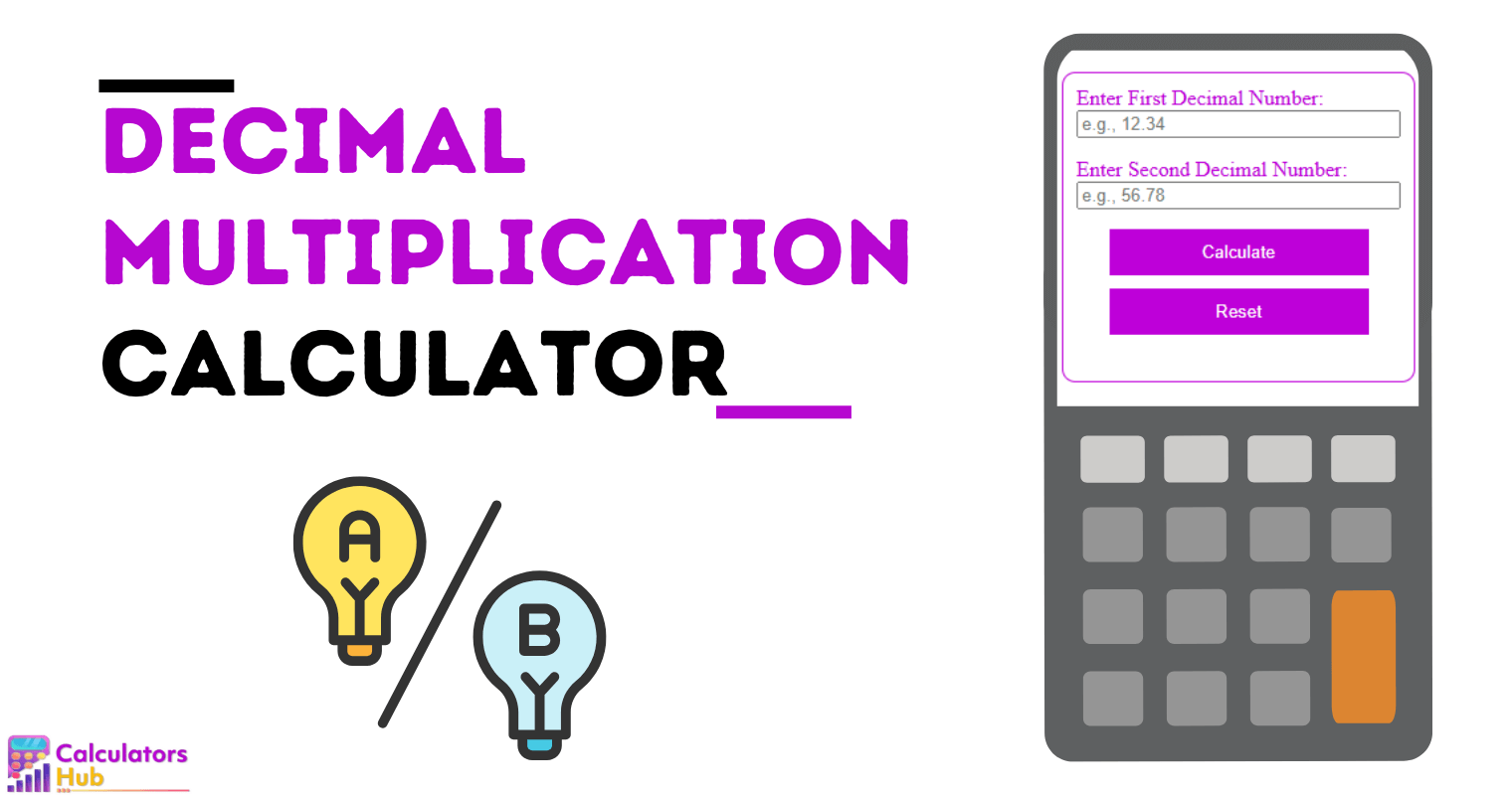 Calculatrice de multiplication décimale