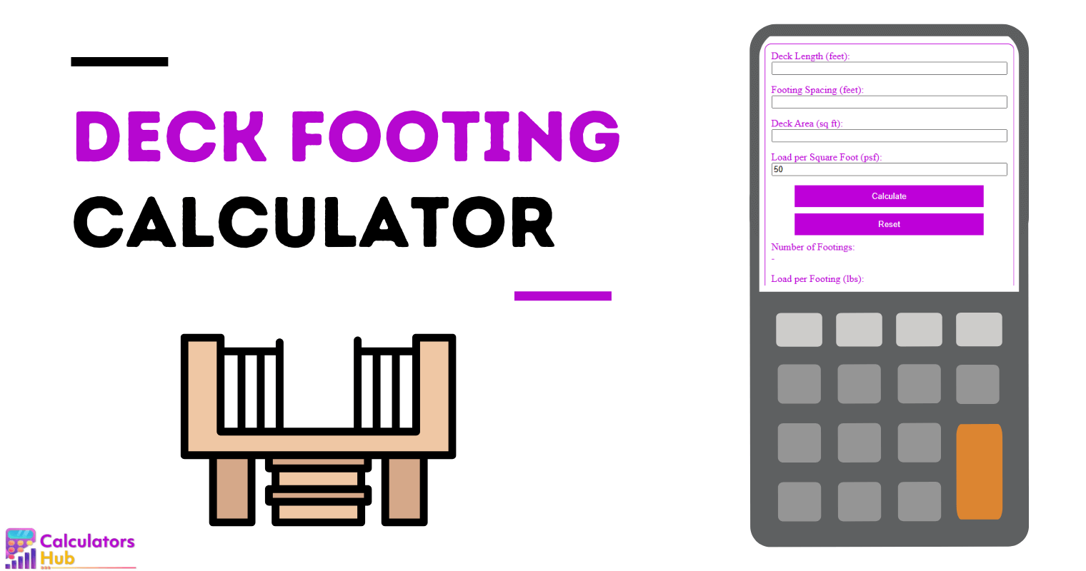 Calculateur de semelle de terrasse