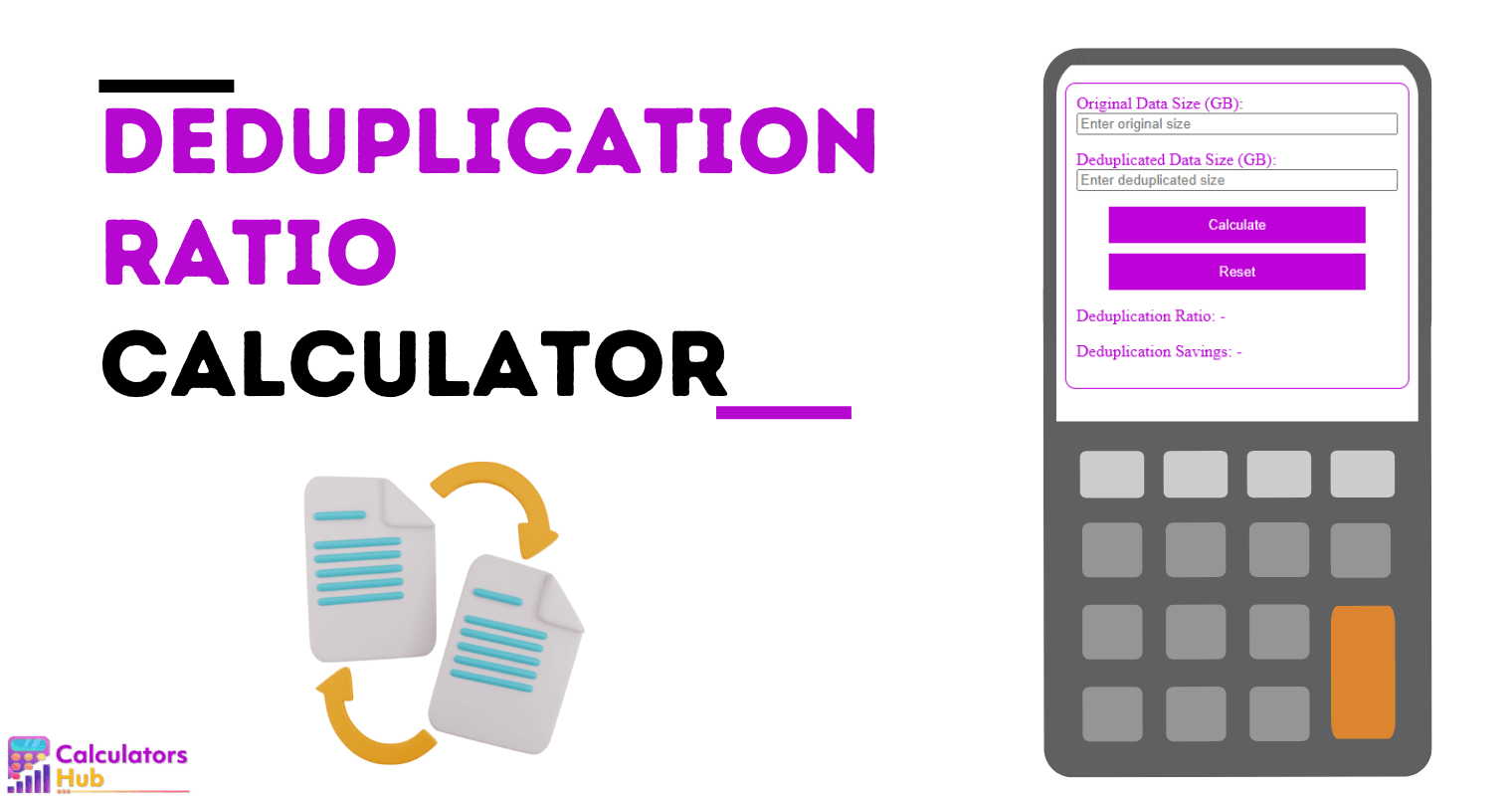 Calculateur de taux de déduplication