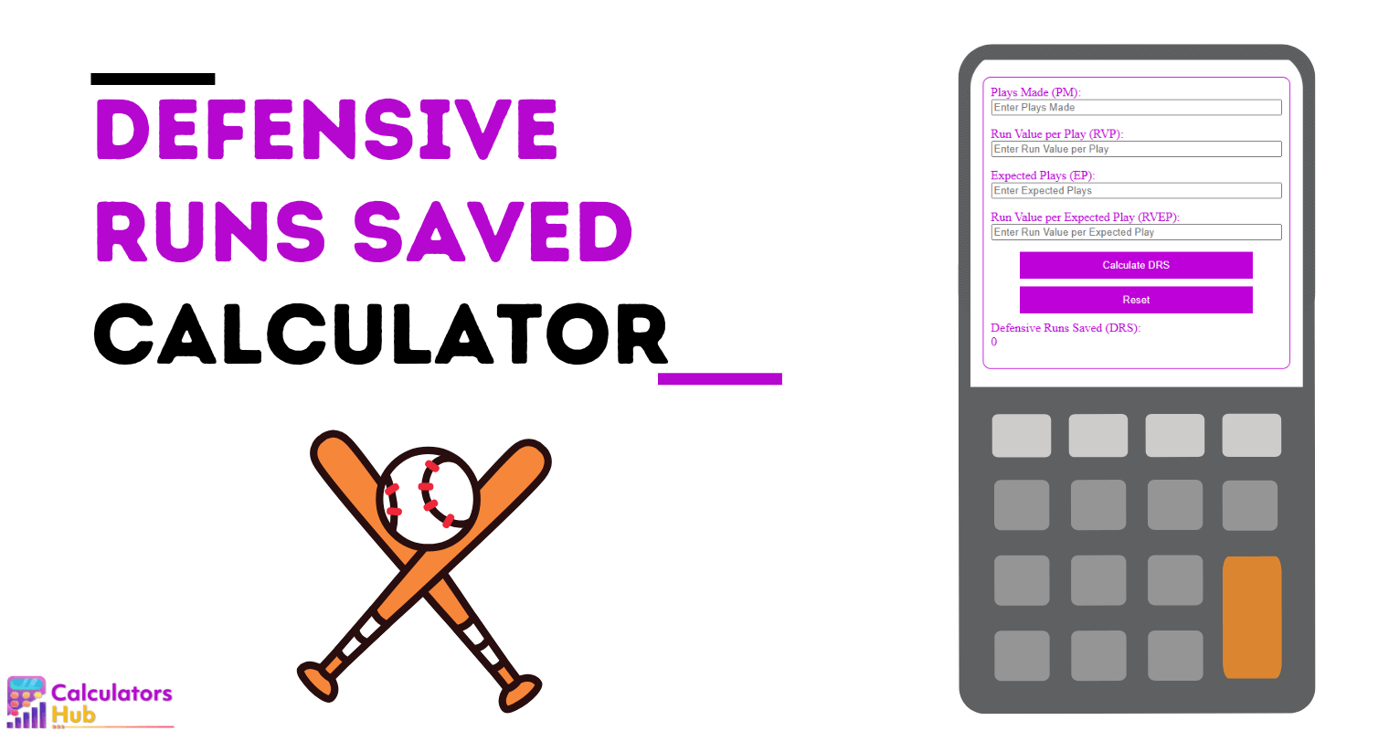 Defensive Runs Saved Calculator