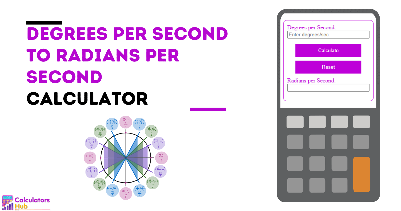 Degrees Per Second To Radians Per Second Calculator