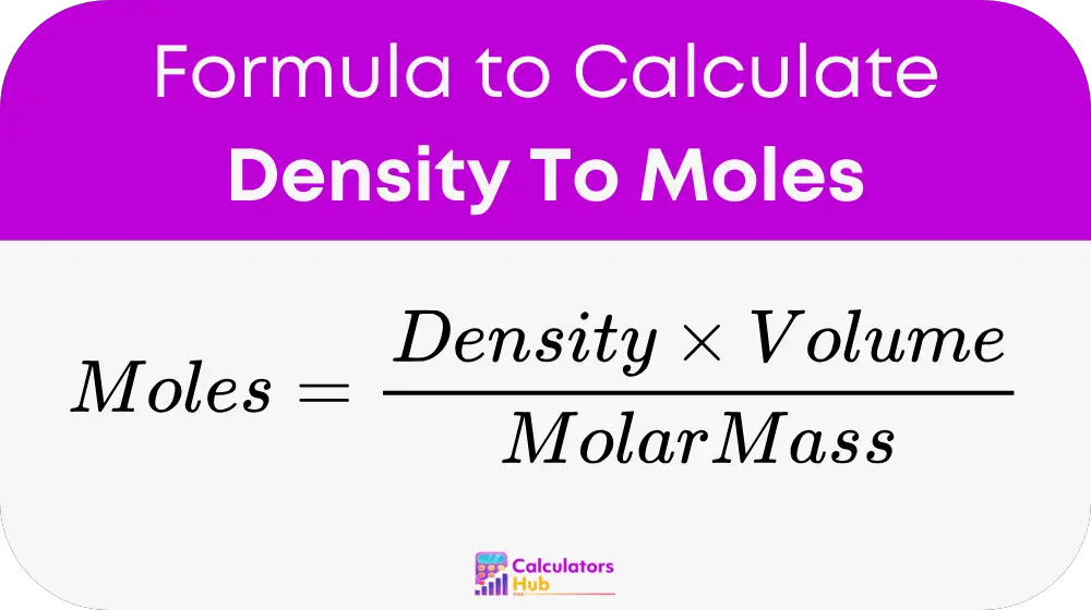 Density To Moles