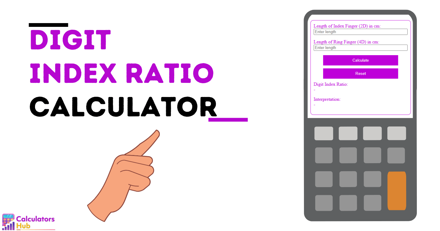 Digit Index Ratio Calculator
