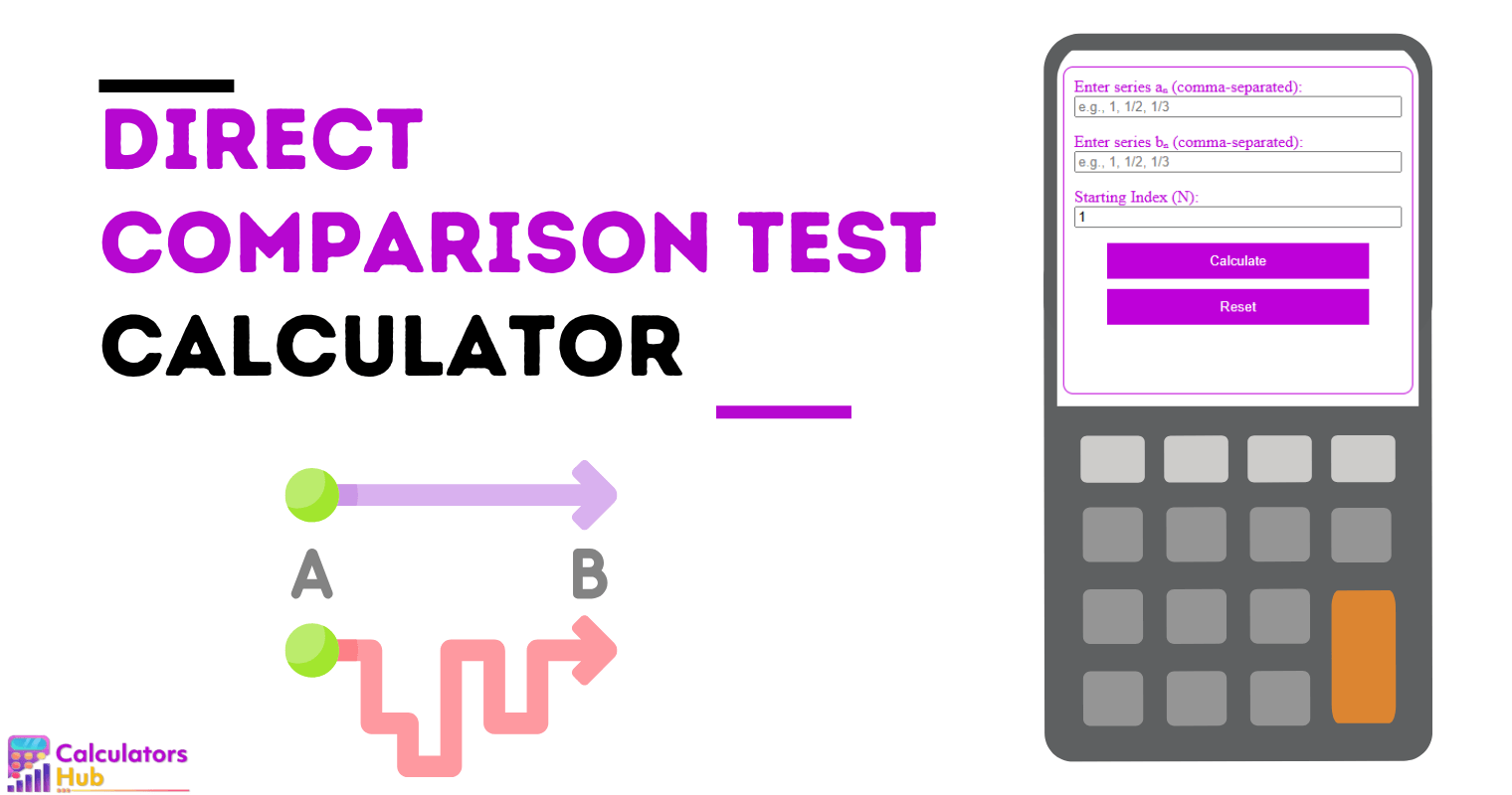 Direct Comparison Test Calculator