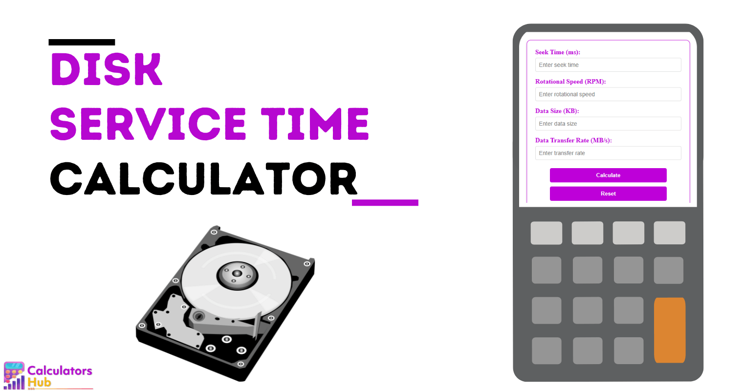 Calculadora de tiempo de servicio de disco
