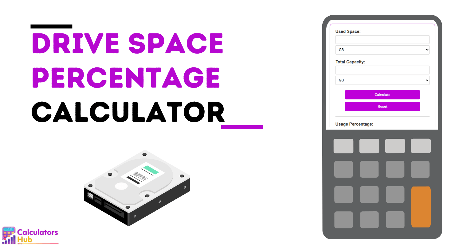 Drive Space Percentage Calculator