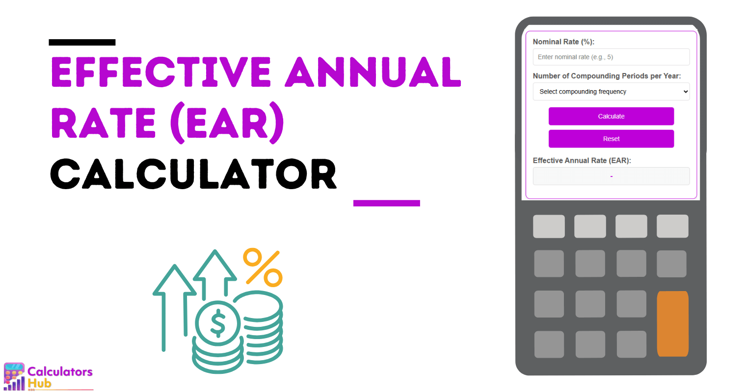 Effective Annual Rate Calculator (EAR)