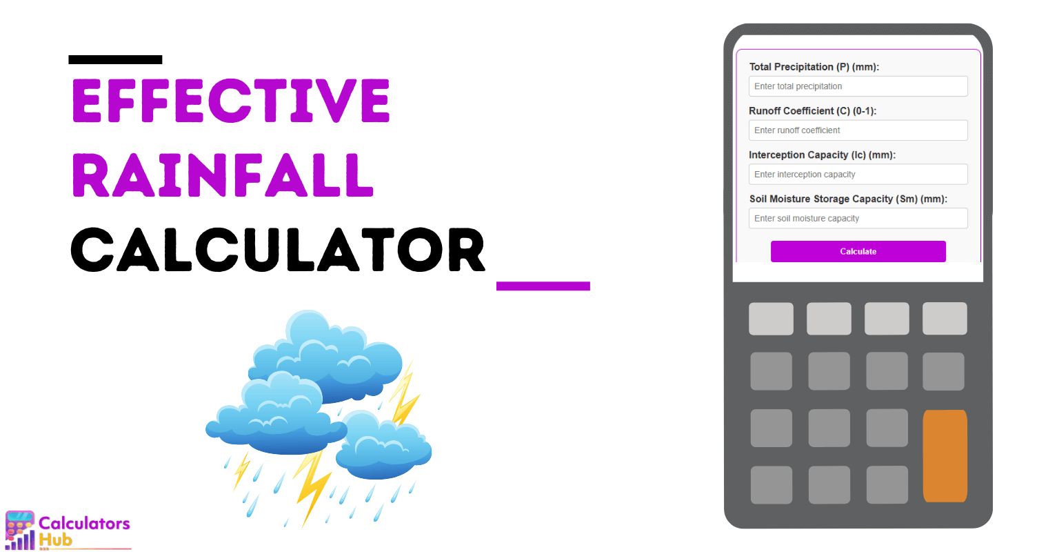 Effective Rainfall Calculator