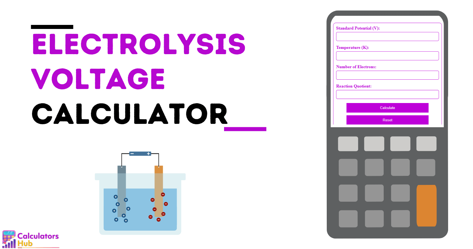 Electrolysis Voltage Calculator