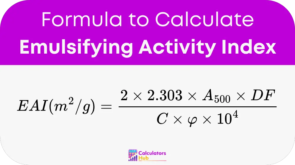Emulsifying Activity Index