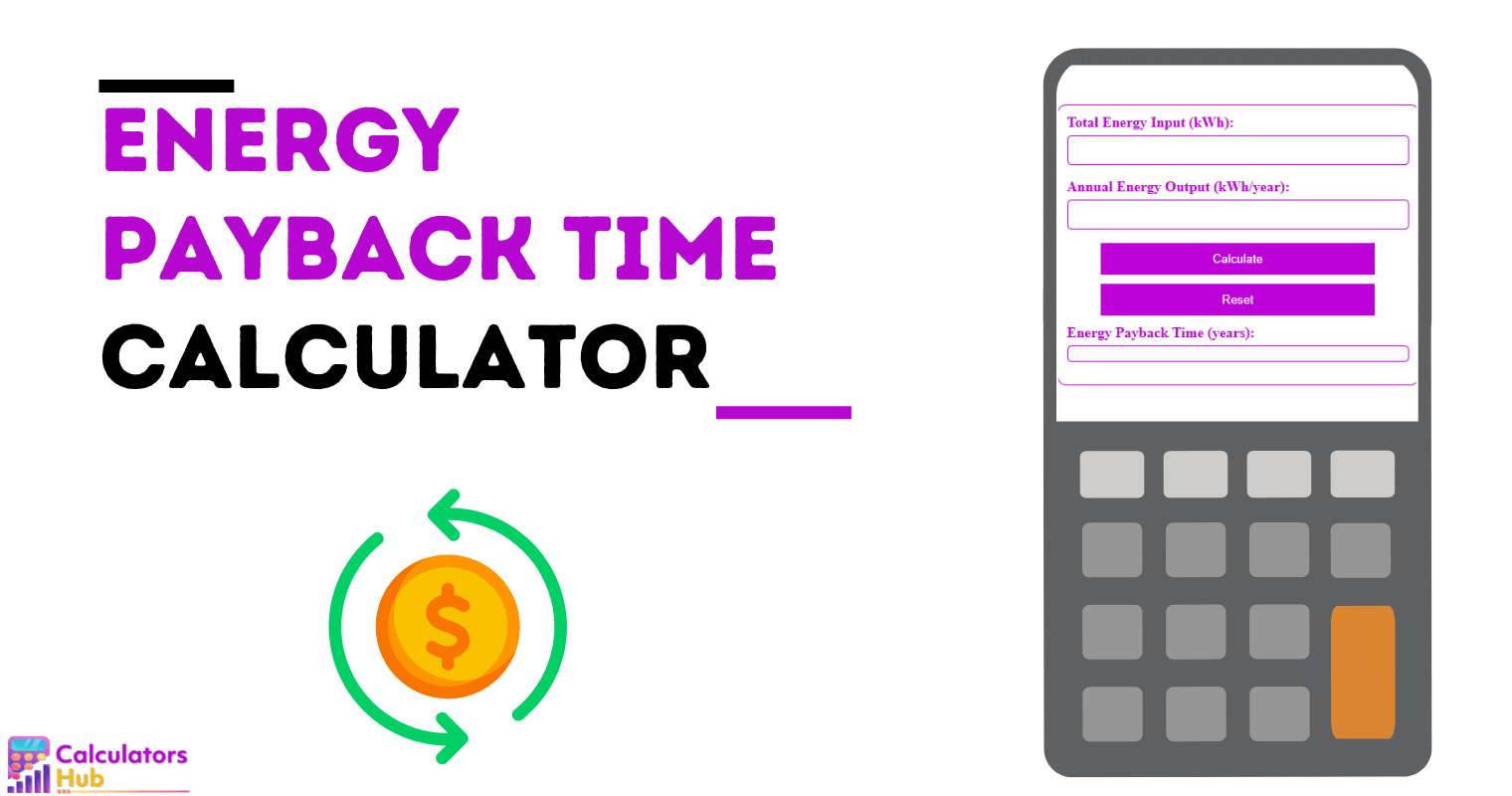 Energy Payback Time Calculator