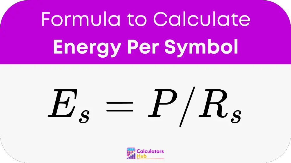 Energy Per Symbol