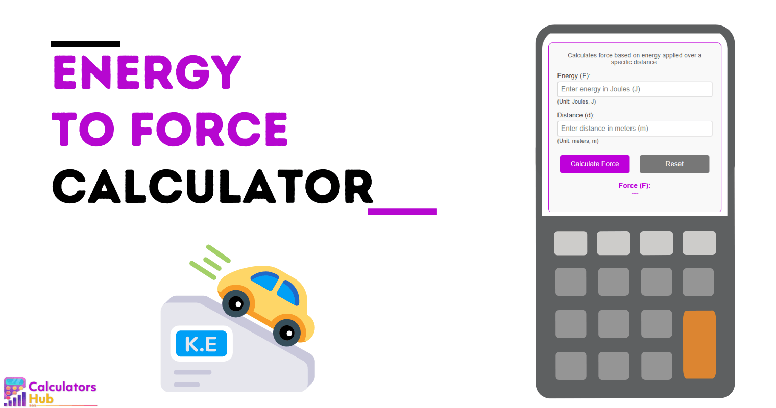 Energy To Force Calculator