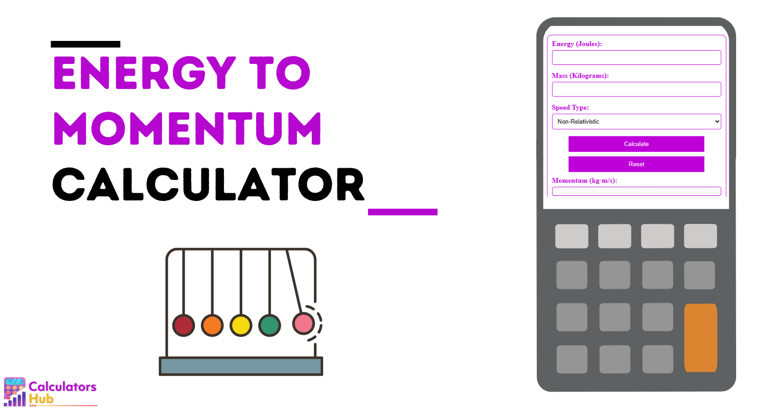 Energy To Momentum Calculator