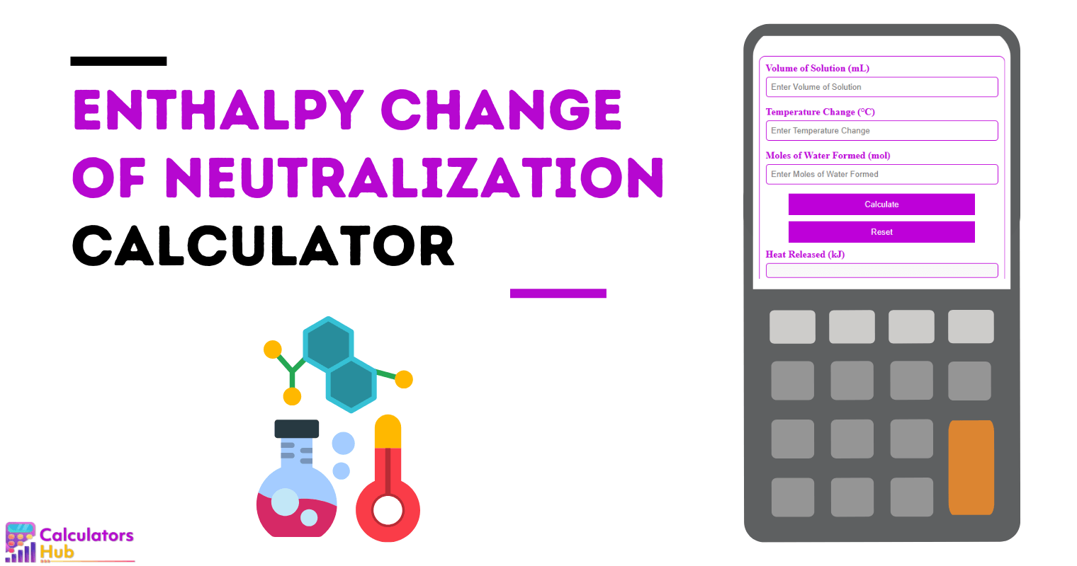 Enthalpy Change Of Neutralization Calculator
