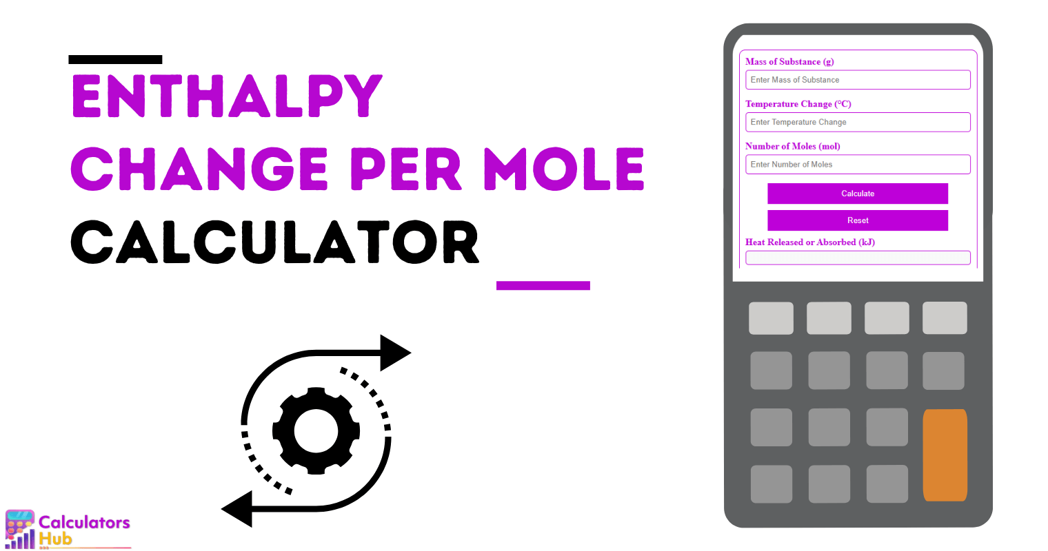 Enthalpy Change Per Mole Calculator