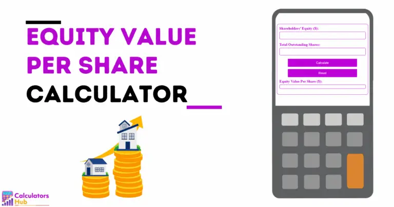 Equity Value Per Share Calculator