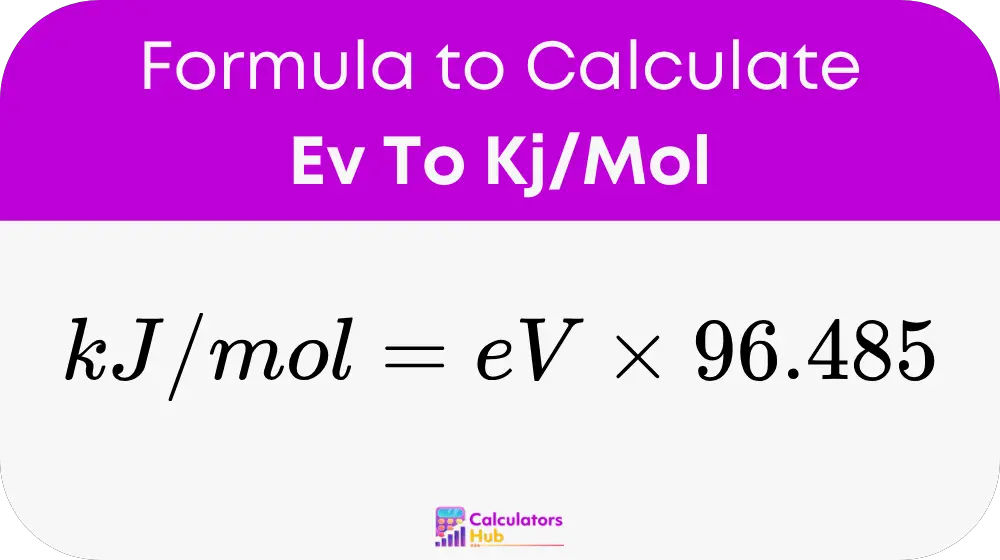 Ev To Kj/Mol