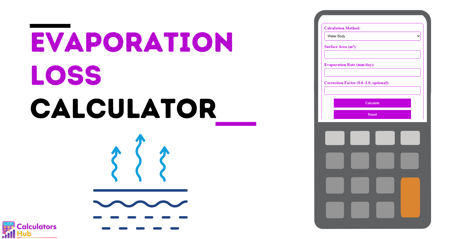 Evaporation Loss Calculator