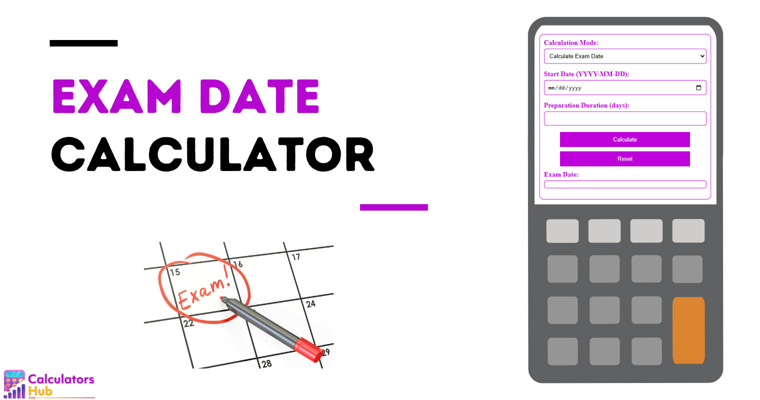 Exam Date Calculator