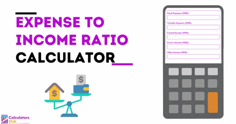 Calculadora da relação despesa / receita