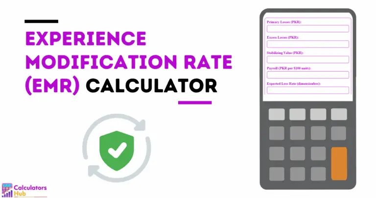 Calculadora da taxa de modificação de experiência (EMR)